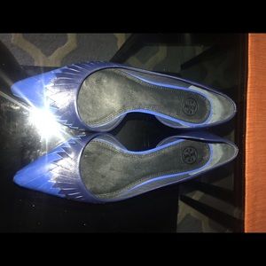 Blue Tory Burch shoes